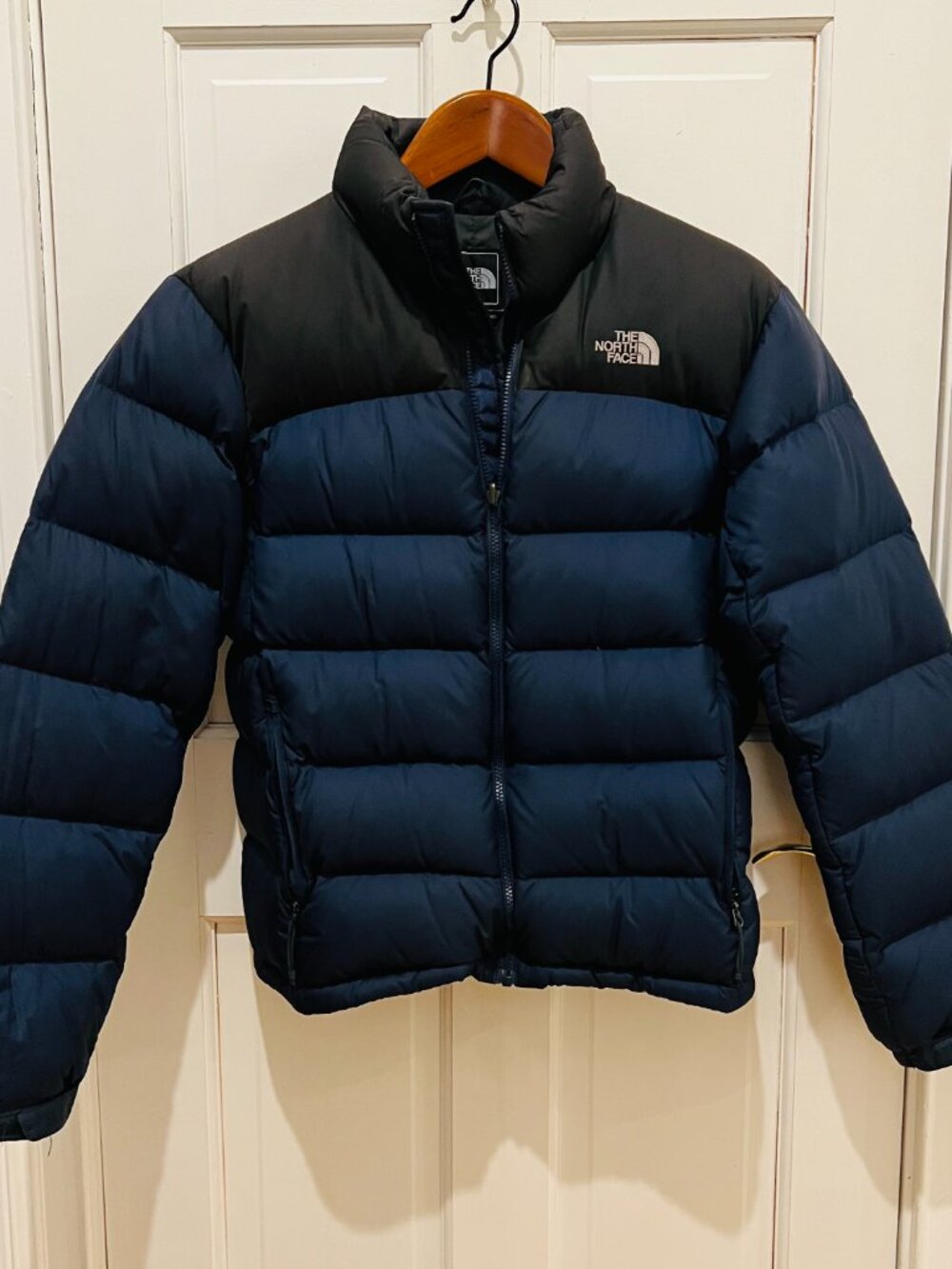The North Face Small Mens Retro Nuptse 700 Down Winter Puffer Jacket Black Coat - Picture 11 of 16